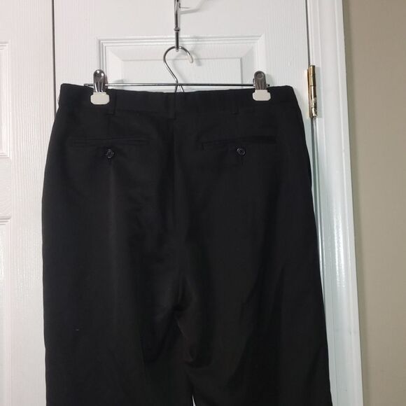 Perry Ellis black pleated dress pants business casual Sz 32x32 EUC - Picture 6 of 8